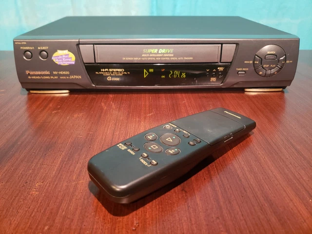 PANASONIC NV-HD620, STEREO Hi-Fi 2-speed (SP, LP) 6-head VCR + remote £ ...