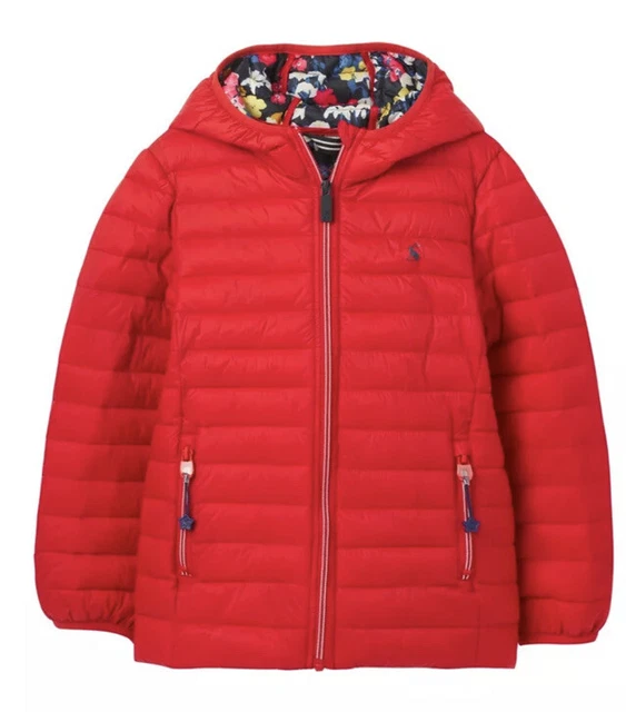 Giacca/cappotto confezionabile Joules ragazza. In rosso. Taglia 3 anni. Nuovo con etichette.