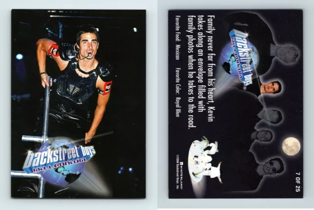 Backstreet Boys Black & Blue #7/25 Millennium 2000 Winterland Trading Card