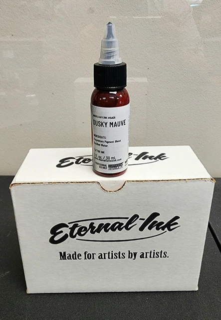 "Tinta de tatuaje eterna ""Dusky Mauve"" botella de 1 oz 100 % auténtica ¡envío rápido!