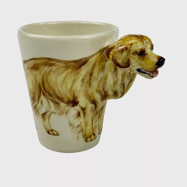 Blue Witch Designs 8oz. Mug Cup 3D Golden Retriever Handle Dog Bondy PET