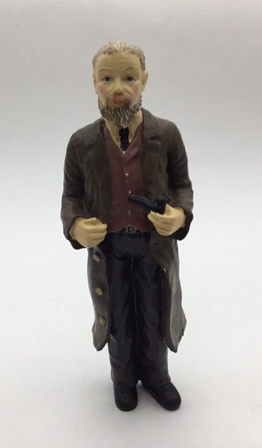 Dolls House Resin Man Holding Pipe - 15 cm