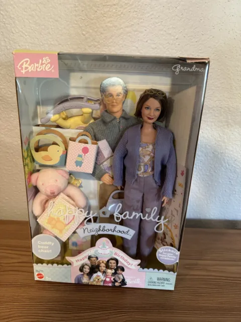 BARBIE HAPPY FAMILY Grandma's Kitchen Accessories & Grandma Doll Folding  House $47.00 - PicClick