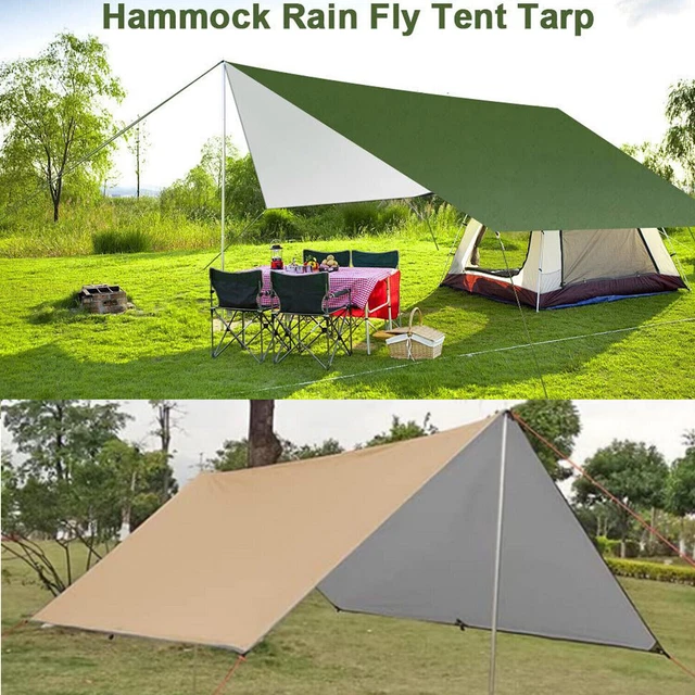 HOTUT Tarp Clips Set – 10 Clips + 10 Bungeeseile, Robust, Für Plane, Zelt & Camping