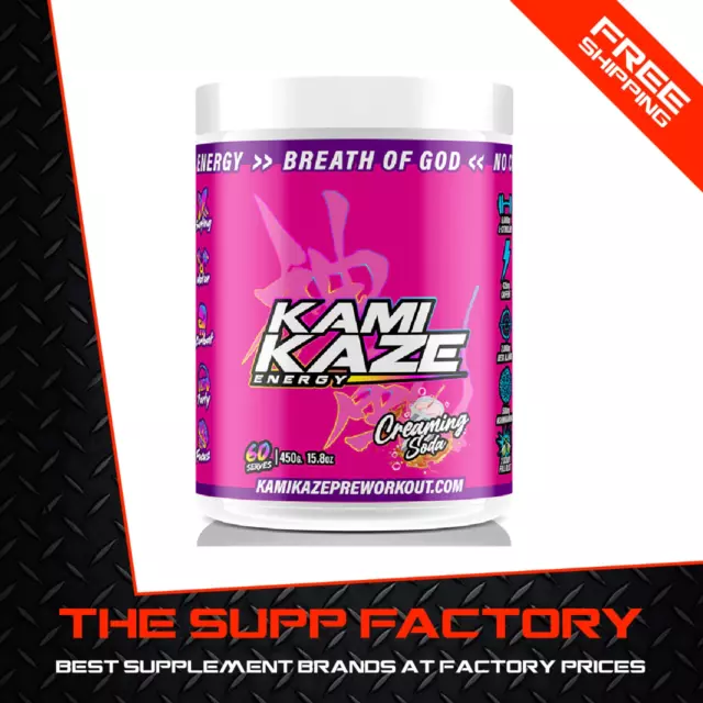 Athletic Sport KAMIKAZE 60srv CREAMING SODA| Strong Pre Workout Energy High Stim