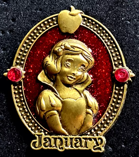 Disney 2016 Princess Birthstone Series January Snow White Jeweled Pin
