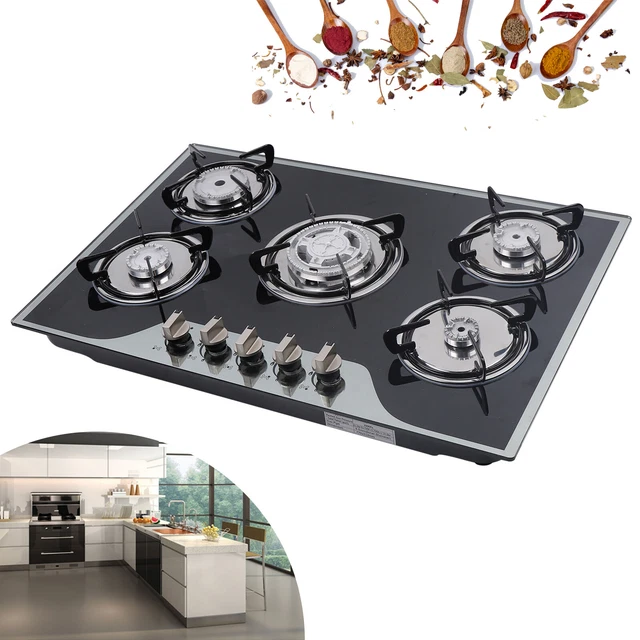 BURNERS STOVE LPG/NG Gas Cooker Hob Cook Top 30" Stainless Steel Built