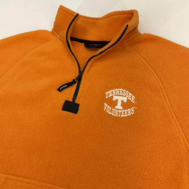 Tennessee Volunteers Pro Edge 1/2 Zip Fleece Pullover Men’s M Orange NCAA pocket