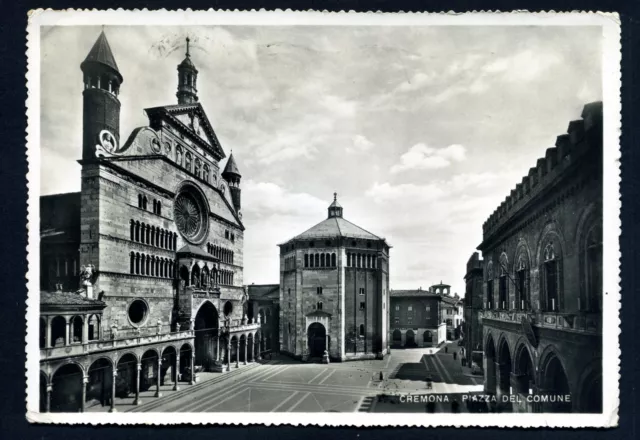 Italia Cremona  Piazza Del Comune  Cartolina Postcard Carte Postale