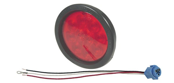 Grote STT LAMP,4",RED (53252+91740+67002)SUPERNOVA LED (53462)