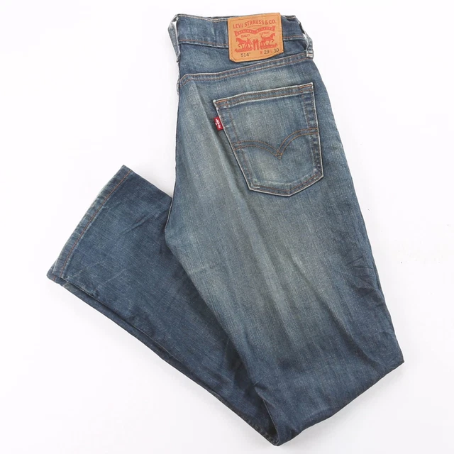 Jeans sottili dritti Levi's 514 da uomo blu denim W29 L30
