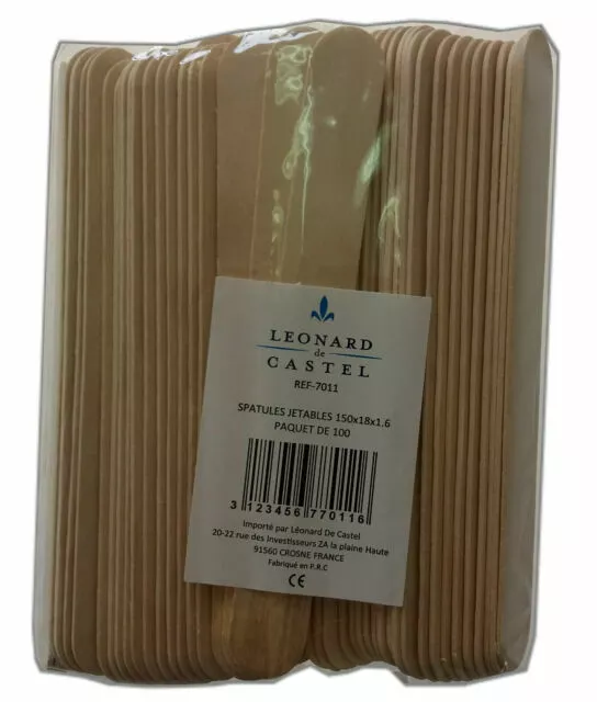 100 Spatules  Bois Pour Etaler La Cire - Epilation
