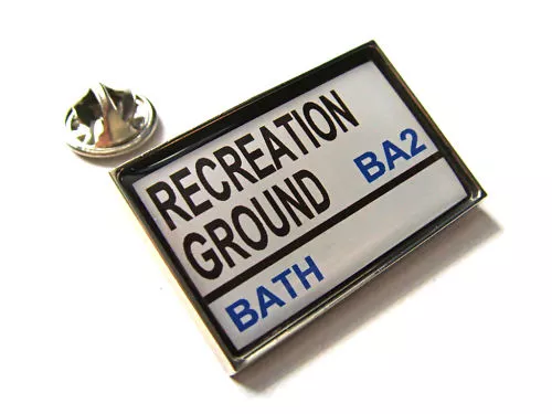 Bath Rugby Stadium Road Street Sign Lapel Pin Badge Gift