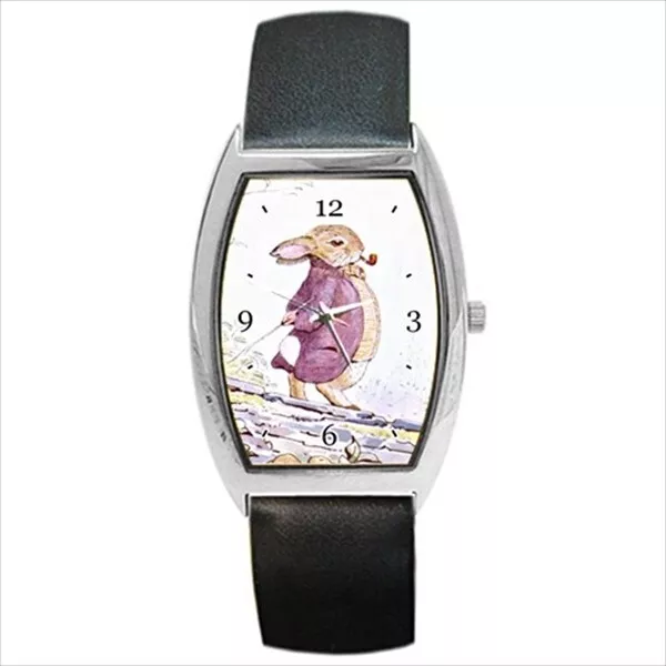 Benjamin Bunny Beatrix Potter Rabbit Art Color Unisex Art Wrist Watch