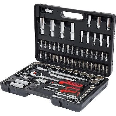 KS TOOLS 1/4"+1/2" CHROMEplus juego de llaves de vaso, 94 piezas