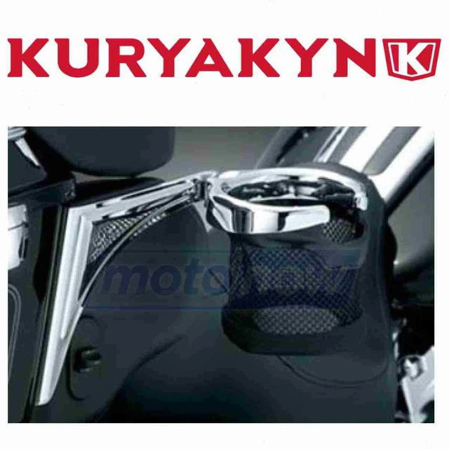 Kuryakyn Passenger Drink Holder with Basket for 2015-2016 Harley Davidson lc