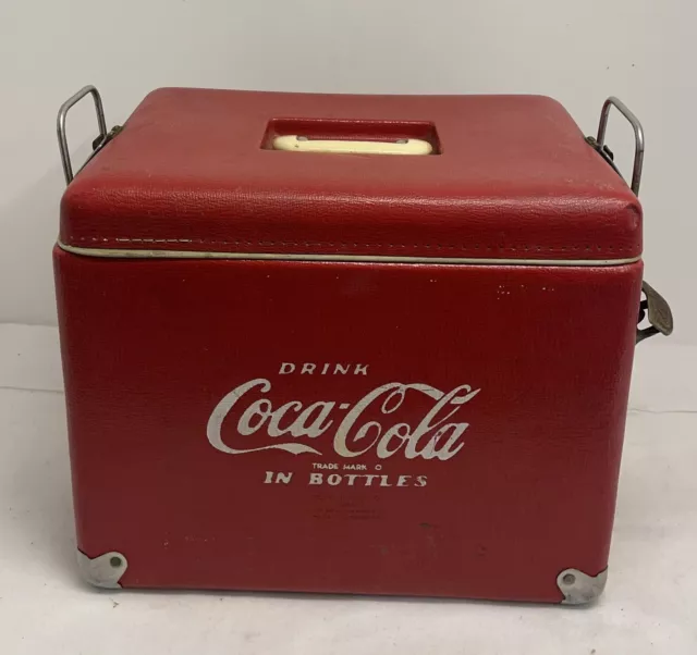 Vintage 1950’s Plastic & Vinyl Coca Cola Cooler Royal Mieco