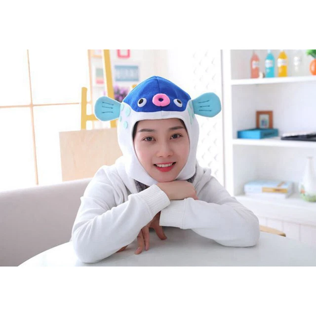 Plush Animal Cosplay Hat Cartoon Cap Plush Stuffing Christmas 2