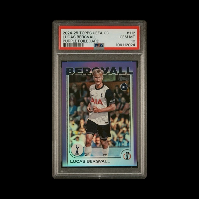 LUCAS BERGVALL RC Tottenham 2024-25 Topps UCC Flagship Bule #117 