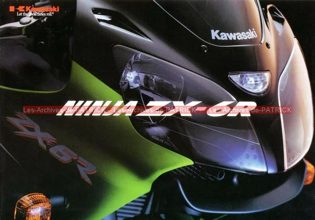 Brochure Publicitaire KAWASAKI NINJA - Série ZX-12R, ZX-9R, ZX-7R, ZX-6R - Neuf - Collecteur
