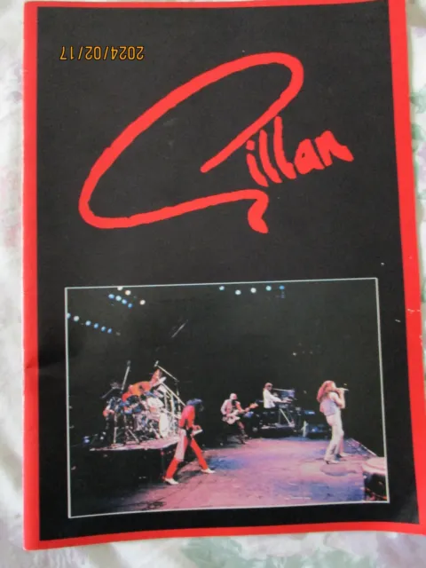 Gillan Plus Budgie Tour Programme1981