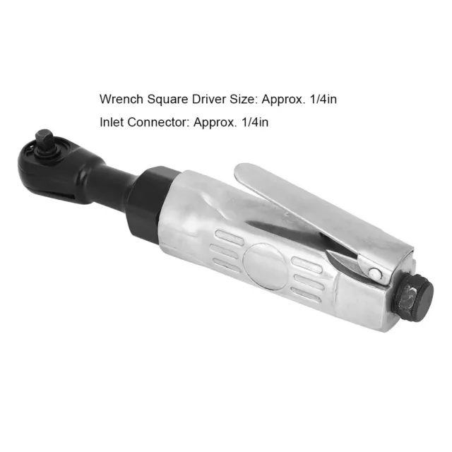 Air Ratchet Wrench Adjustment 1/4inch Pneumatic Wrench Easy To Operate Long