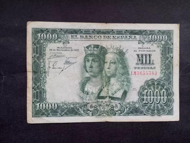 Spain 1000 Pesetas 1957 Banknote