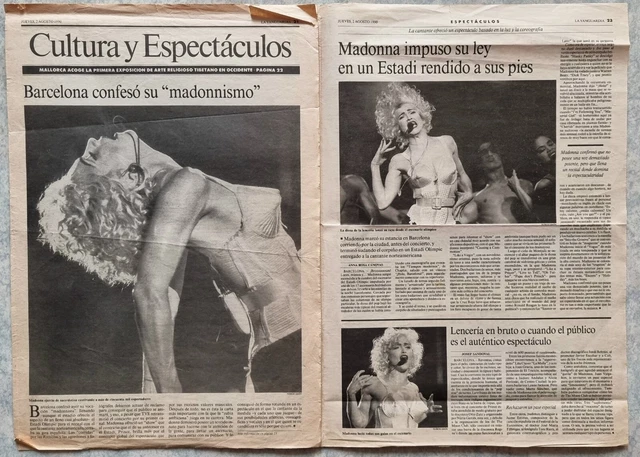 ☀️ MADONNA ☀️ lot de presse clippings magazines collection BLOND AMBITION TOUR