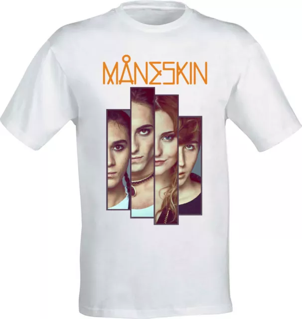T-shirt Maglietta dei MANESKIN cotone uomo donna bambino maglia felpa tshirt