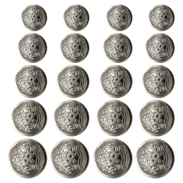 50 Pcs Brass Vintage Clothing Buttons Decorative Suit Antique