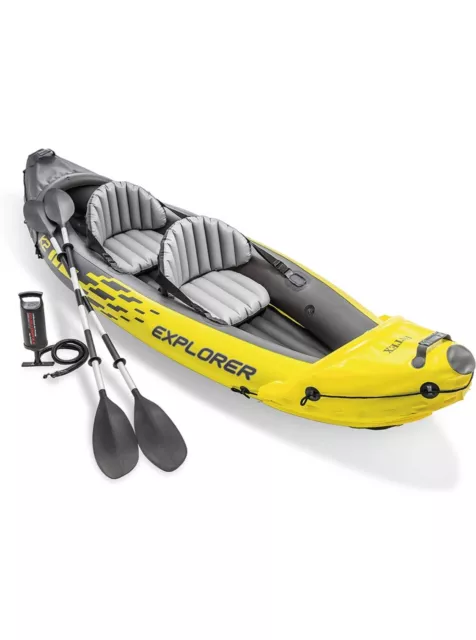 Intex Excursion Pro Canoë Gonflable 2 Places - Rouge (68309NP)