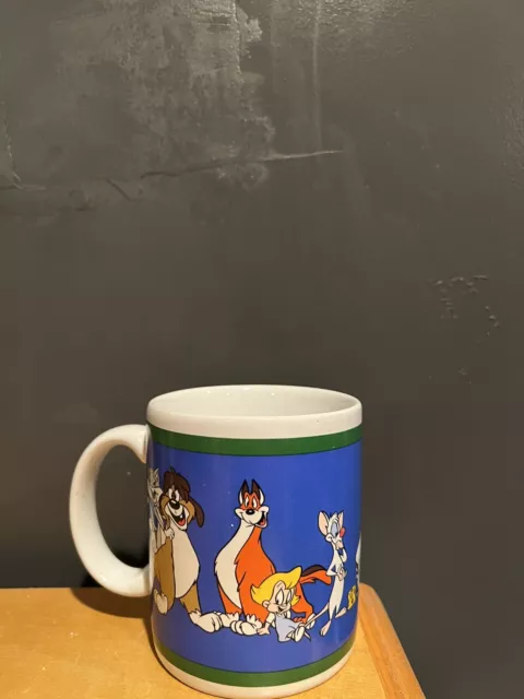 VTG Animaniacs Mug 1994 10oz Pinky & The Brain Slappy Squirrel Mindy Rita Runt 2