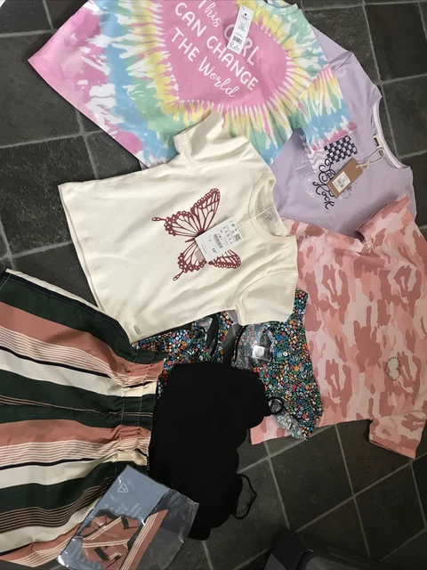 Girls Clothes Bundle M&S Salt rock Shein 8 Items All Brand New Age 12-13 Years