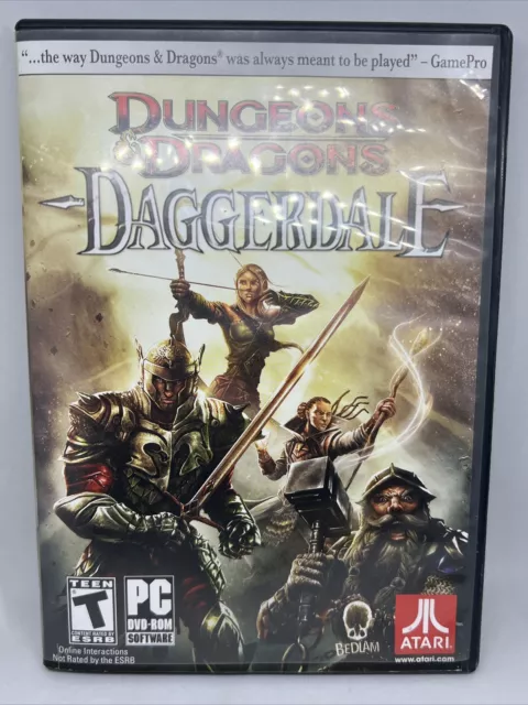 PC DVD-ROM R-Teen Atari Dungeons & Dragons Daggerdale