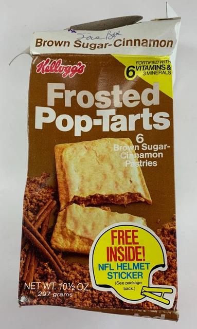 Kellogg's Frosted Pop-Tarts Brown Sugar with NFL Helmet  & NFL Poster Offers LB1