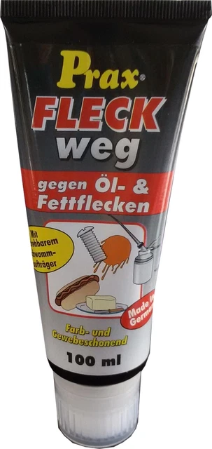 Prax Fleck away eliminador de manchas contra manchas de aceite y manchas de grasa 100 ml