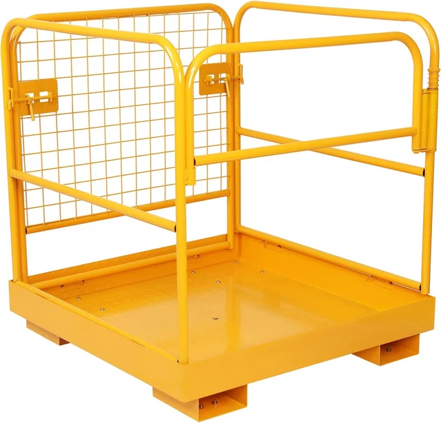 FORKLIFT SAFETY CAGE Work Platform Basket 36"x36" Heavy Duty Steel