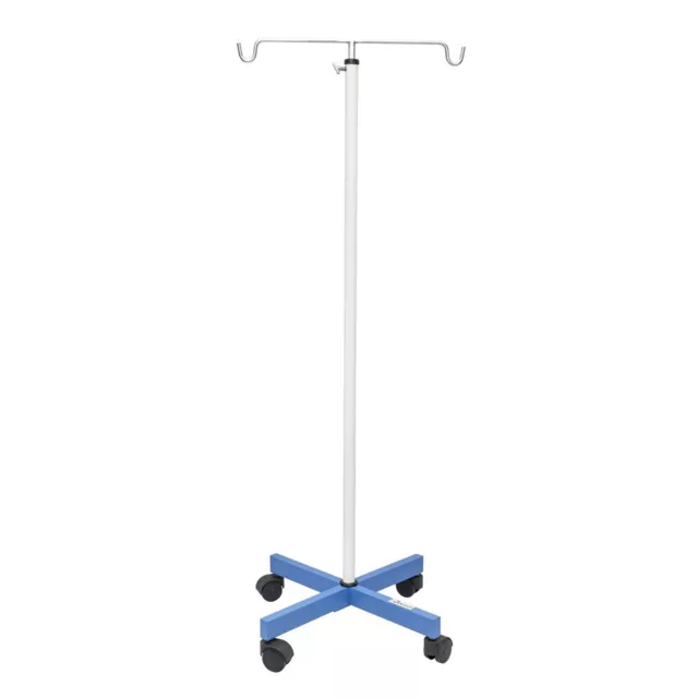 IV Fully Folding, Glucose and Saline Stand (Attractive Look & Four Wheels)