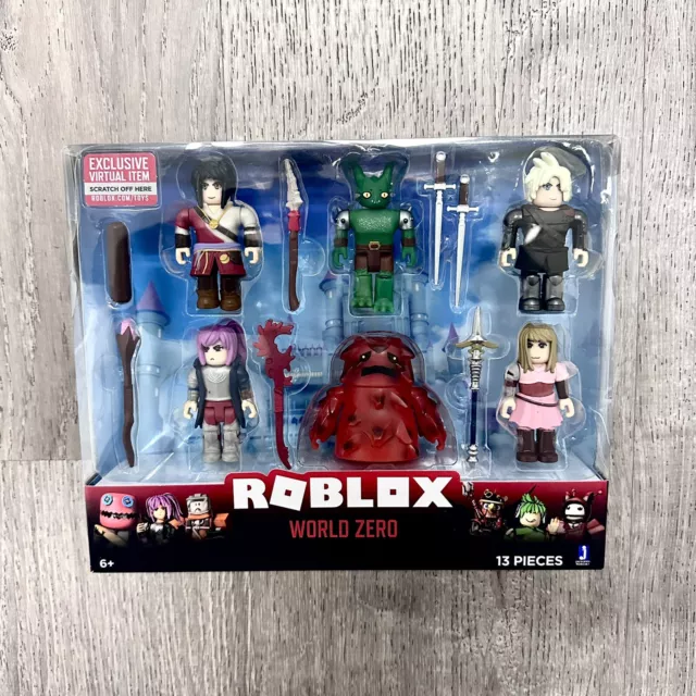 Roblox World Zero Action Figure 6-Pack [Includes 500 Robux Gift Card!]