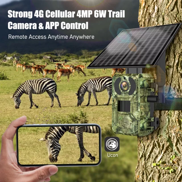 Trail Camera Game Camera with Night Vision Motion Activated 0.2s Trigger Speed 3