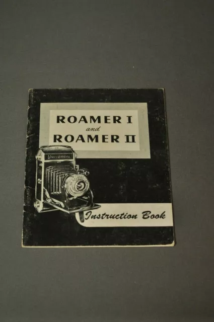 Libro de instrucciones Universal Roamer I y Roamer II, c1948, original, ¡ni una copia!