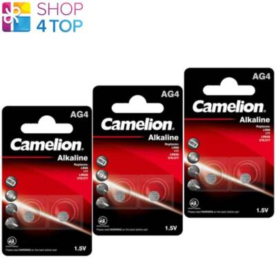 Camelion 26 Camelion AG4 LR626 Piles Alcalines LR66 377 G4 1.5V 2BL 18mAh Exp 2026 Neuf 
