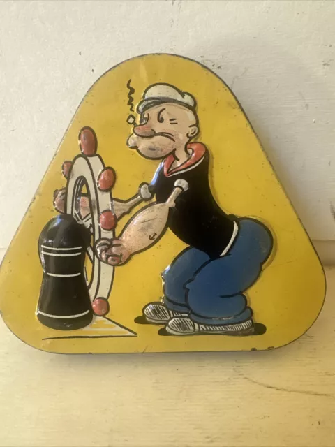 VINTAGE PASCAL POPEYE the Sailor LOLLY Candy TIN
