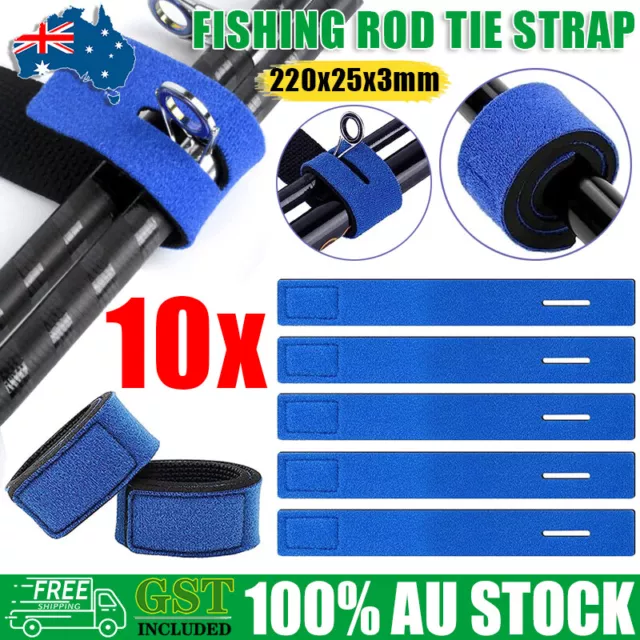 FISHING ROD HOLDER Strap Outdoor Fish Tool Protective Sleeve Cover Rod Tie  $11.46 - PicClick AU