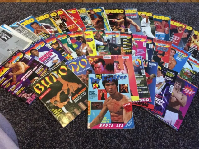 39 Karate- und Budo-Zeitschriften von 1992 bis 1997 plus Bruce Lee Special