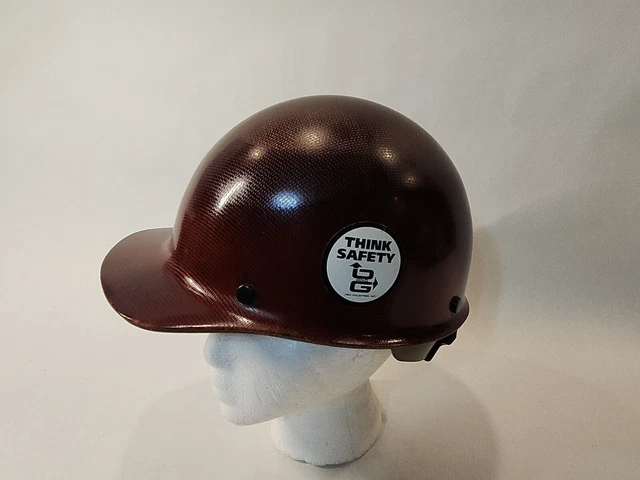 Vintage MSA Skullgard Hard Hat/Cap Medium L-11 Brown, Type 1 Class G 1997 PA USA