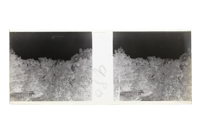 France Paysage Photo Amateur Stereo L15n18 Plaque de verre Vintage NEGATIF