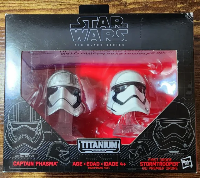 Star Wars Captain Phasma First Order Stormtrooper Helmets Black Series Titanium