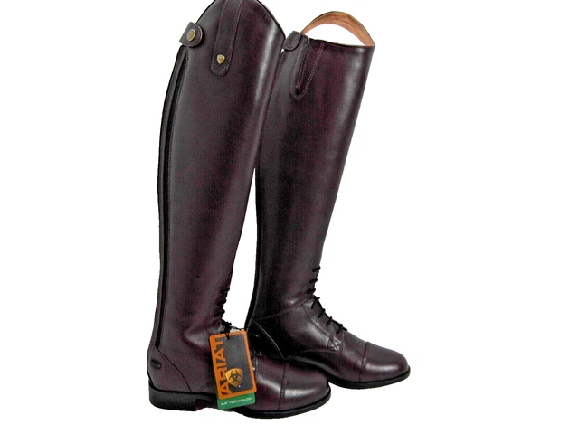 Ariat Heritage Contour Field Zip Long Riding Boots Brown UK 3.5 EU 36.5 10010171