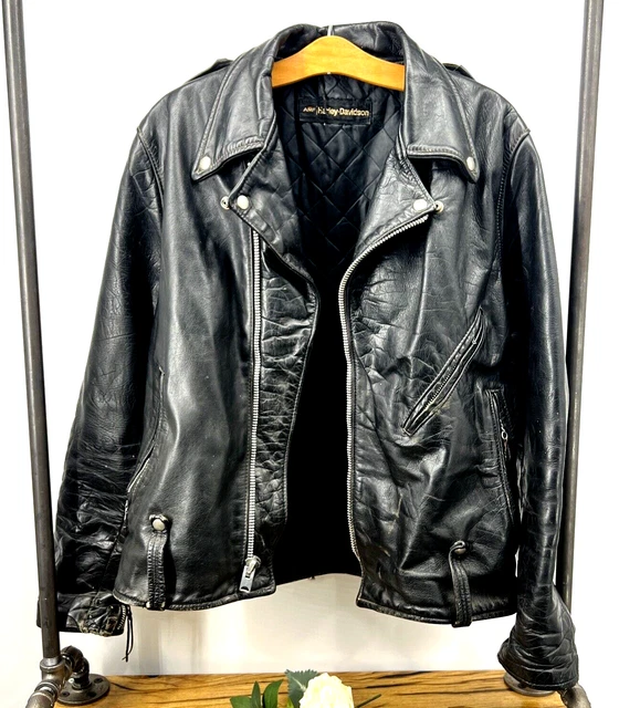 vintage amf harley davidson leather jacket